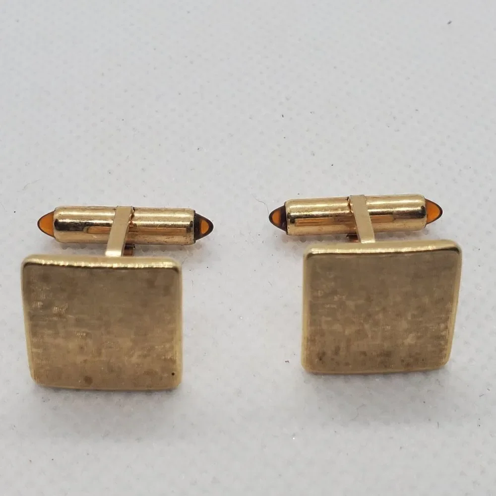 Krementz Gold Tone Cuff Links
